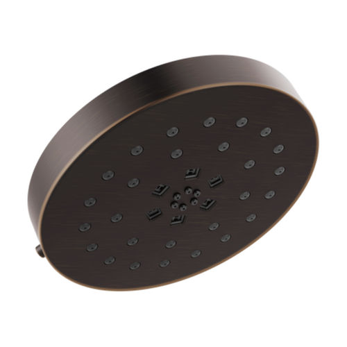 Delta 8in H2Okinetic Four-Setting Round Shower Head with UltraSoak, Wall-Mount, 1.75 GPM, Touch-Clean Nozzles, WaterSense,  Venetian Bronze - 52488-RB