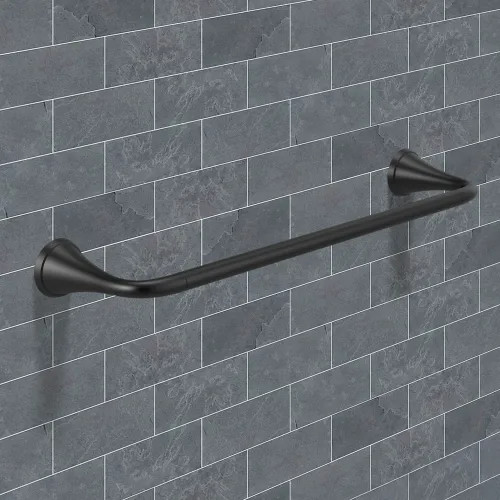 Delta Kayra 18" Towel Bar with Mounting Hardware, Matte Black - 73318-BL