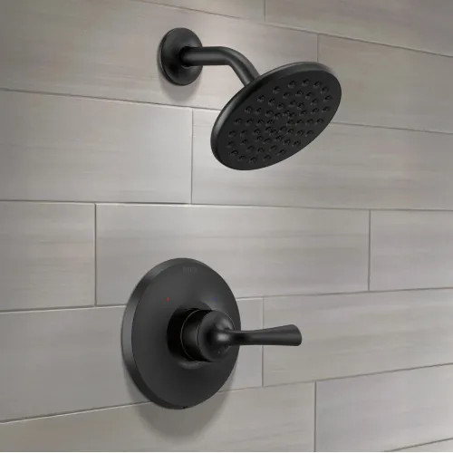 Delta Kayra Monitor 14 Series Shower Trim, Lever Handle, Touch-Clean, ADA, 1.75 GPM, Matte Black - T14233-BL