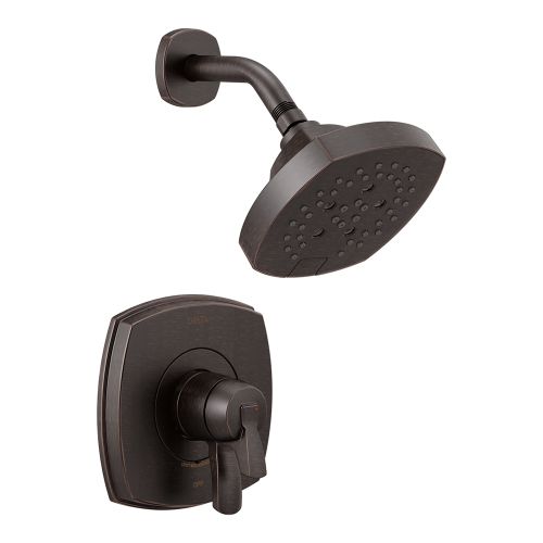 Delta Stryke Monitor 17 Series 5-Setting Shower Faucet with Volume Control, Two Handles, H2Okinetic, 1.75 GPM, Venetian Bronze - T17276-RB