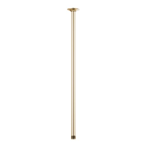 Brizo Essential 24" Ceiling Mount Shower Arm And Round Flange, Brilliance Polished Gold - 83992-24-PG