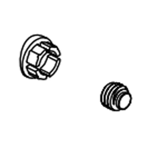 Brizo Kintsu Set Screw and Button Cover for Thermostatic Valve Trim, Brilliance Black Onyx - RP101590BNX