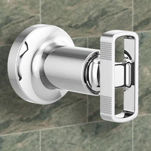 Brizo Kintsu Single Handle Volume Control Trim with Knob Handle, ADA, Polished Nickel - T66608-PC
