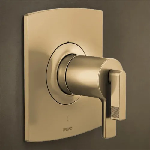 Brizo Kintsu TempAssure Thermostatic Valve Trim with Temperature and Volume Control, Brilliance Luxe Gold - T60006-GLLHP