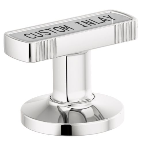 Brizo Kintsu Widespread Lavatory Knob with Custom Inlay Handle Kit, Polished Chrome - HI5306-PC