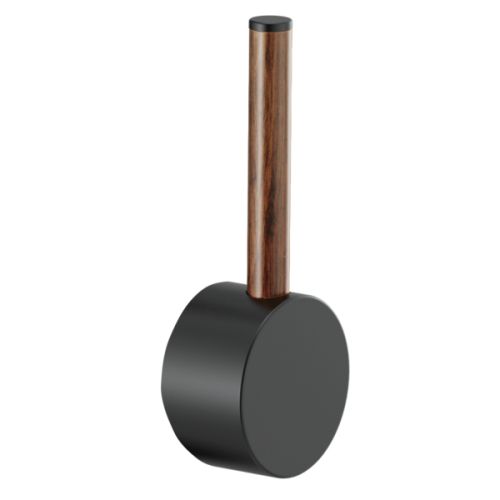 Brizo Odin Lever Handle Kit for 63065LF-LHP, 63375LF-LHP, and 63975LF-LHP Kitchen Faucet Series, ADA, Matte Black with Wood Accent - HLK177-BLWD