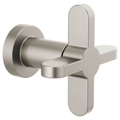 Brizo Odin Single Handle Volume Control Trim with 4" Cross Handle, ADA, 90 Degree Rotation, Brilliance Brushed Nickel - T66673-BN 