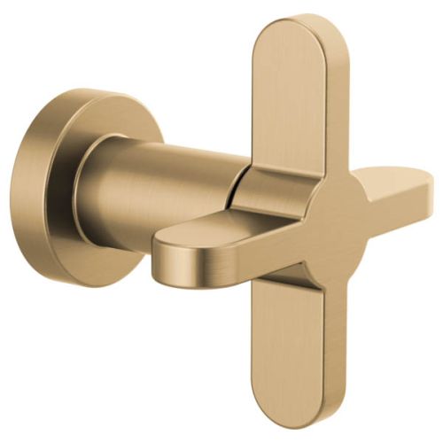 Brizo Odin Single Handle Volume Control Trim with 4" Cross Handle, ADA, 90 Degree Rotation, Brilliance Luxe Gold - T66673-GL 