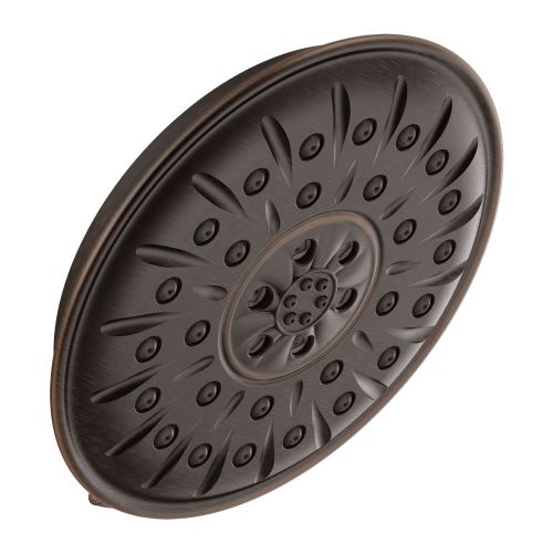 Delta Four-Setting Touch-Clean 8-1/4in Round Shower Head, WaterSense, H2Okinetic UltraSoak and PowerDrench Sprays, 1.75 GPM, Venetian Bronze - 52487-RB