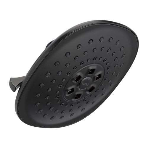 Delta H2OKinetic 3-Setting Raincan Shower Head, 1.75 GPM, Matte Black - 52686-BL