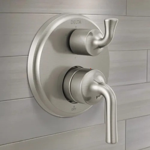 Delta Kayra Monitor 14 Series Valve Trim w/ 6-Function Diverter, Lever Handles, Stainless - T24933-SS