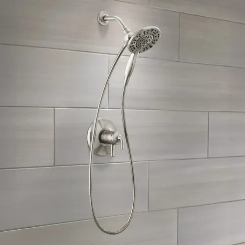 Delta Kayra Monitor 17 Series In2ition Shower Faucet with Volume Control, Two Lever Handles, H2Okinetic, ADA, 1.75 GPM, Stainless - T17233-SS-I