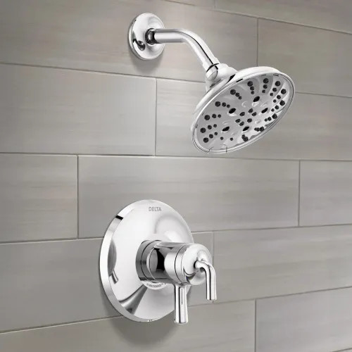 Delta Kayra Monitor 17 Series Shower Faucet with Volume Control, Two Lever Handles, H2Okinetic, ADA, 1.75 GPM, Chrome - T17233