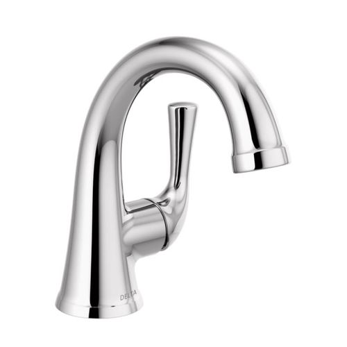 Delta Kayra Single-Handle Bathroom Faucet, Deck Mount, 1.2 GPM, Chrome - 533LF-MPU
