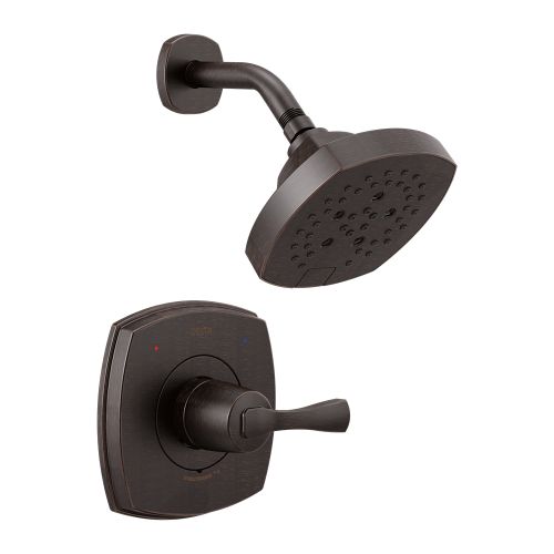 Delta Stryke Monitor 14 Series Shower Faucet with 5-Setting Showerhead, H2Okinetic, Lever Handle, 1.75 GPM, Venetian Bronze - T14276-RB