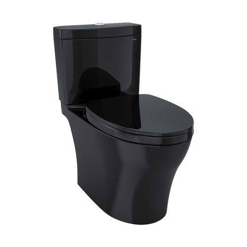 Toto MS446124CUMF#51 Ebony Aquia IV Two-Piece Elongated Toilet - WASHLET  Ready