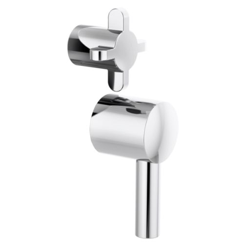 Brizo Cross/Lever Handle Kit For Odin Collection Pressure Balance Diverter Trim, ADA, Polished Chrome - HX75P75-PC