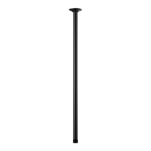 Brizo Essential 24" Ceiling Mount Shower Arm And Round Flange, Matte Black - 83992-24-BL