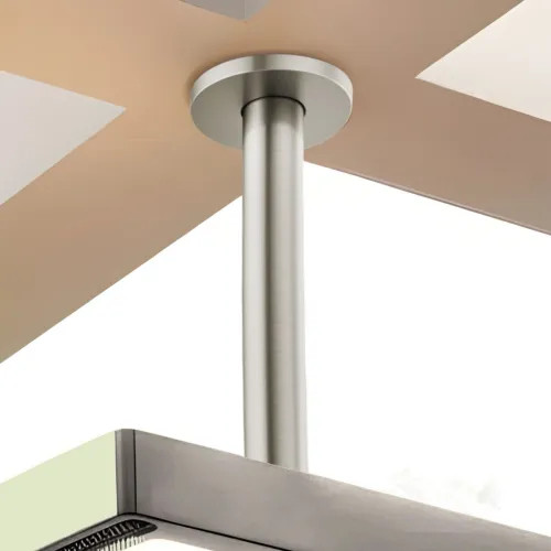 Brizo Kintsu 10" Dual Waterway Shower Arm and Flange, Ceiling Mount, Brilliance Luxe Nickel - 83992-10MF-NK
