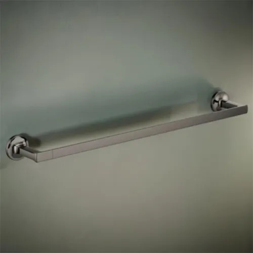 Brizo Kintsu 24" Wall-mounted  Single Towel Bar, Metal Constructed, Brilliance Black Onyx - 692406-BNX