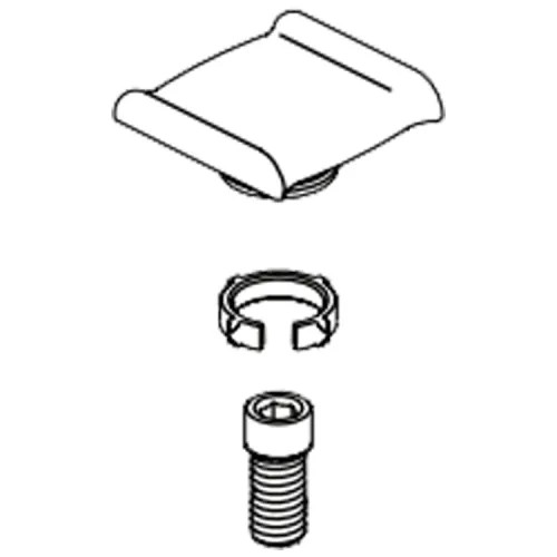 Brizo Kintsu Screw and Cap for Thermostatic Valve Trim, Brilliance Black Onyx - RP101592BNX