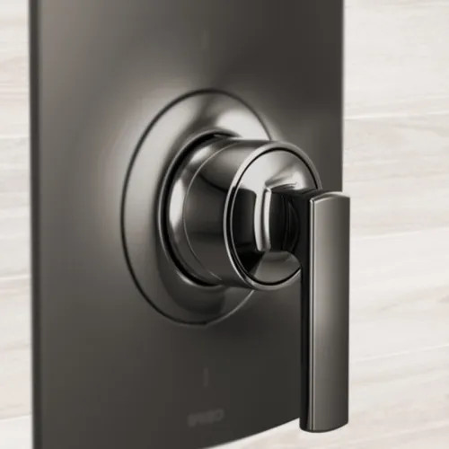 Brizo Kintsu Sensori Thermostatic Valve Trim Lever Handle Kit, Brilliance Black Onyx - HL6606-BNX