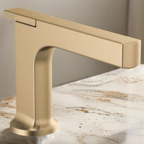 Brizo Kintsu Single-Handle Deck-Mount Lavatory Faucet, 1.2 GPM,  Brilliance Luxe Gold - 65006LF-GL-ECO