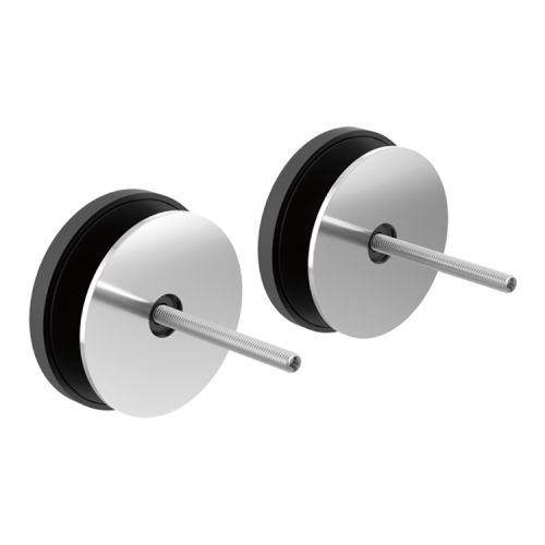 Brizo Kintsu Towel Bar Glass Panel Installation Kit, Polished Chrome - 699907-PC