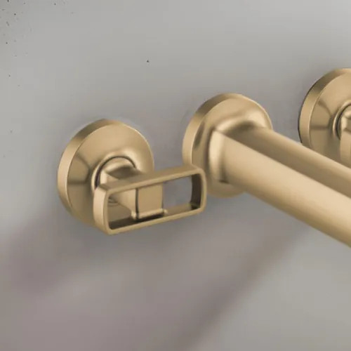Brizo Metal Knob Handle Kit for Kintsu Wall Mount Tub Filler, ADA, Brilliance Luxe Gold - HK70406-GL