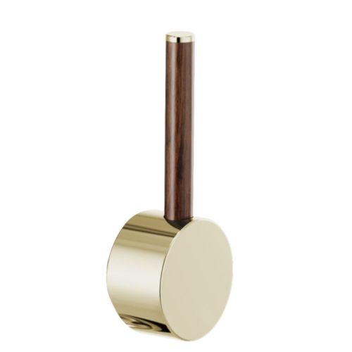 Brizo Odin Lever Handle Kit for 63065LF-LHP, 63375LF-LHP, and 63975LF-LHP Kitchen Faucet Series, ADA, Brilliance Polished Nickel with Wood Accent - HLK177-PNWD
