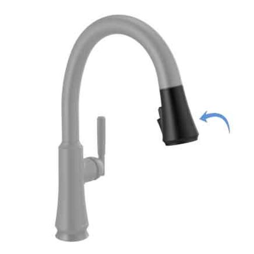Delta RP101293BL Coranto Kitchen Faucet Sprayer Assembly with ShieldSpray Technology - Matte Black