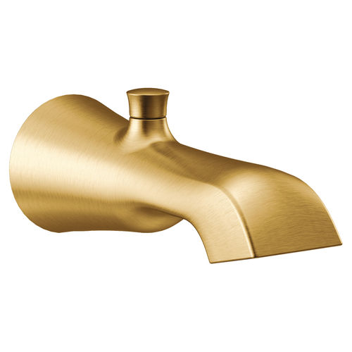 Moen Flara Wall Mounted Brushed Gold Diverter Tub Spout, 1/2-inch Connection Size, Slip Fit - S989BG