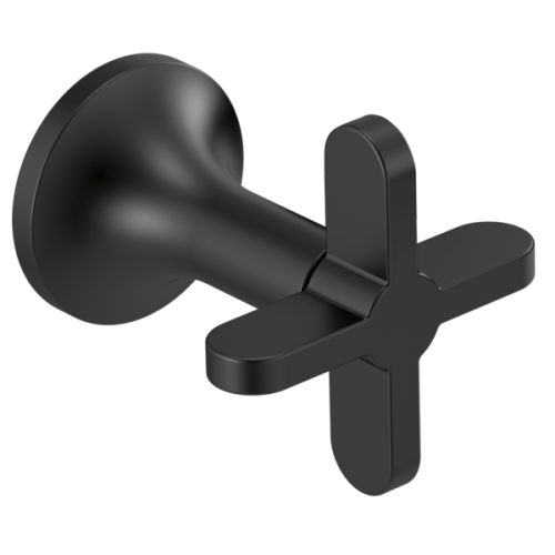 Brizo 4" Cross Handle Kit for Jason Wu Wall-Mount Tub Filler, ADA, Matte Black - HX70475-BL