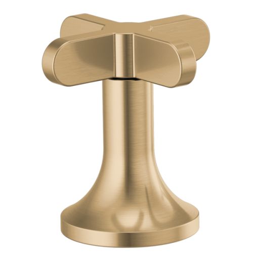Brizo 4" Cross Handle Kit for Odin Roman Tub Faucet, ADA, Brilliance Luxe Gold - HX675-GL