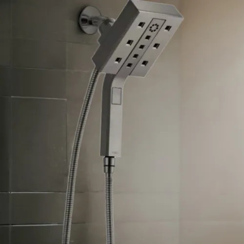 Brizo Essential Hydrati 2-in-1 Multi-Function Shower, MagneDock, H2Okinetic, 2.5 GPM, Brilliance Luxe Steel - 86280-SL-2.5