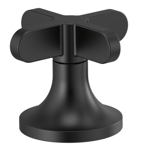 Brizo Jason Wu Metal Cross Handle Kit for 65375LF-LHP and 65375LF-LHP-ECO Bathroom Faucet Series, ADA-Compliant, Matte Black - HX5373-BL