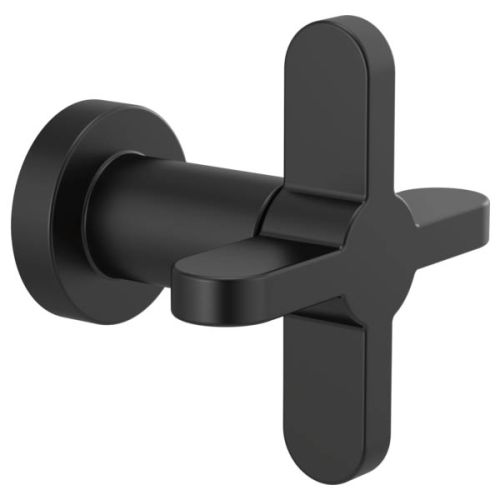 Brizo Jason Wu Single Handle Volume Control Trim with 4" Cross Handle, ADA, 90 Degree Rotation, Matte Black - T66673-BL 