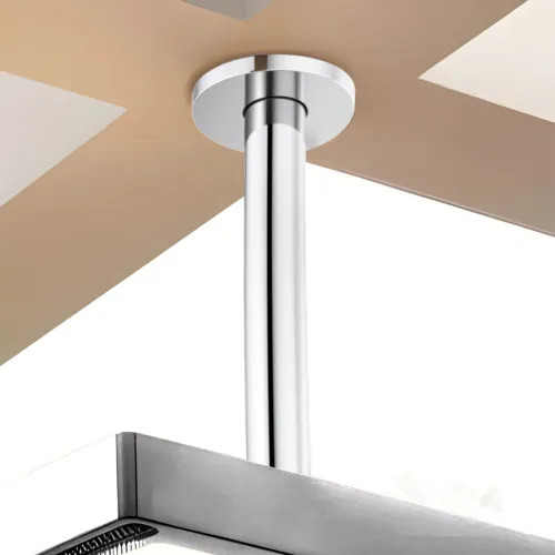 Brizo Kintsu 10" Dual Waterway Shower Arm and Flange, Ceiling Mount, Polished Chrome - 83992-10MF-PC