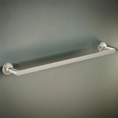 Brizo Kintsu 24" Wall-mounted Single Towel Bar, Metal Constructed, Brilliance Luxe Nickel - 692406-NK