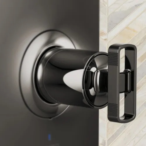 Brizo Kintsu Pressure Balance Valve Trim Knob Handle Kit, Brilliance Black Onyx - HK60P06-BNX