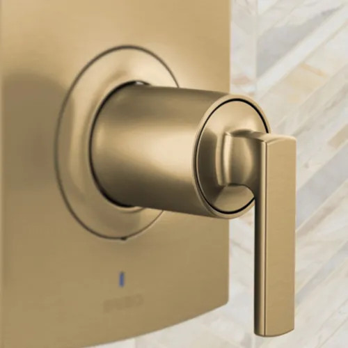 Brizo Kintsu Pressure Balance Valve Trim Lever Handle Kit, Brilliance Luxe Gold - HL60P06-GL