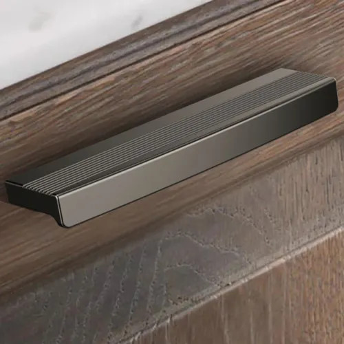 Brizo Kintsu Rectangular Metal Bin Pull, Brilliance Black Onyx - 699107-BNX