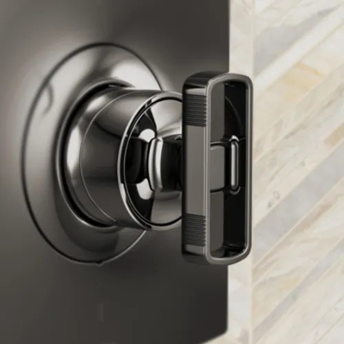 Brizo Kintsu Thermostatic Valve Trim Knob Handle Kit, Brilliance Black Onyx - HK6606-BNX