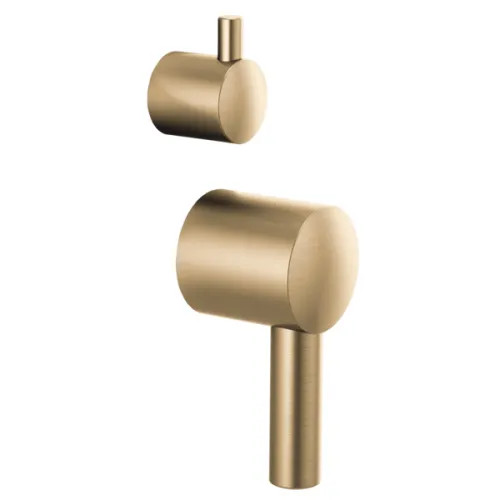 Brizo Odin Pressure Balance Diverter Top and Bottom Lever Handle Kit, ADA-Compliant, Brilliance Luxe Gold - HL75P75-GL