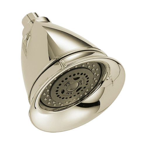 Brizo Vesi Essential 5" Round Wall-Mount Showerhead, Multi-Function, H2Okinetic, 2.5 GPM, Brilliance Polished Nickel - RP42431PN-2.5