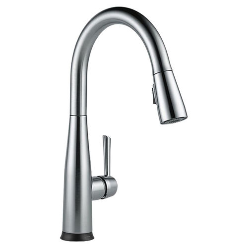 Delta Essa VoiceIQ Single Handle Pull-Down Kitchen Faucet w/ Touch2O, Arctic Stainless - 9113TV-AR-DST