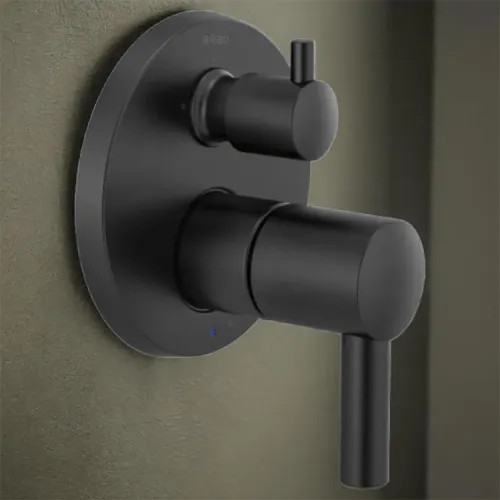 Brizo Jason Wu Pressure Balance Valve with Integrated 3-Function Diverter Trim, 1/2" Rough-in, Matte Black - T75P575-BLLHP