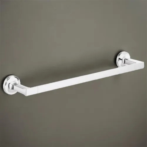 Brizo Kintsu 18" Wall-Mounted Single Towel Bar, Metal Constructed, Polished Chrome - 691806-PC