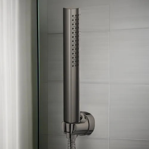 Brizo Kintsu 8" Single-Function Handshower with Dual Check Valve, WaterSense, 1.75 GPM, Brilliance Black Onyx - 85006-BNX