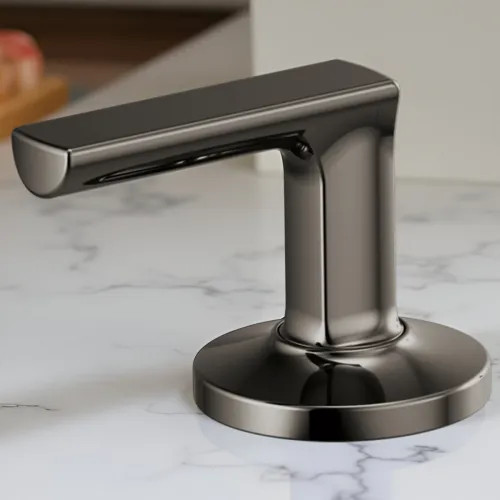 Brizo Kintsu Deck Mount Lever Handle Kit For 65306LF-BNXLHP and 65306LF-BNXLHP-ECO, Two Handles, Brilliance Black Onyx - HL5306-BNX